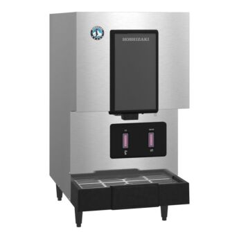 Hoshizaki DCM-271BAK-OS, Cubelet Ice Machine and Water Dispenser, Air-cooled, Hands Free, Built-in Storage Bin